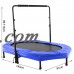 Parent-Child Trampoline Twin Trampoline with Safety Pad Adjustable Handlebar WSY   
